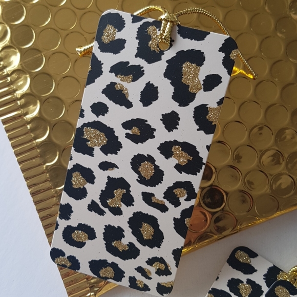 16 Pcs Leopard Gift Tags To: From: (2 Designs) - Picture 2 of 9